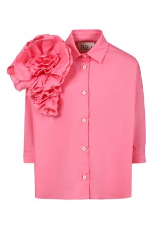 pink cotton shirt DOUUOD KIDS | DW5A30P0522511